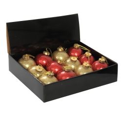 GAEM Набор из 12шт, Украшение новогоднее Шар "Счастливый день", D8 см, L35 W27 H8 см