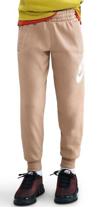 Штаны для мальчика теннисные Nike Kids Club Fleece - hemp/white