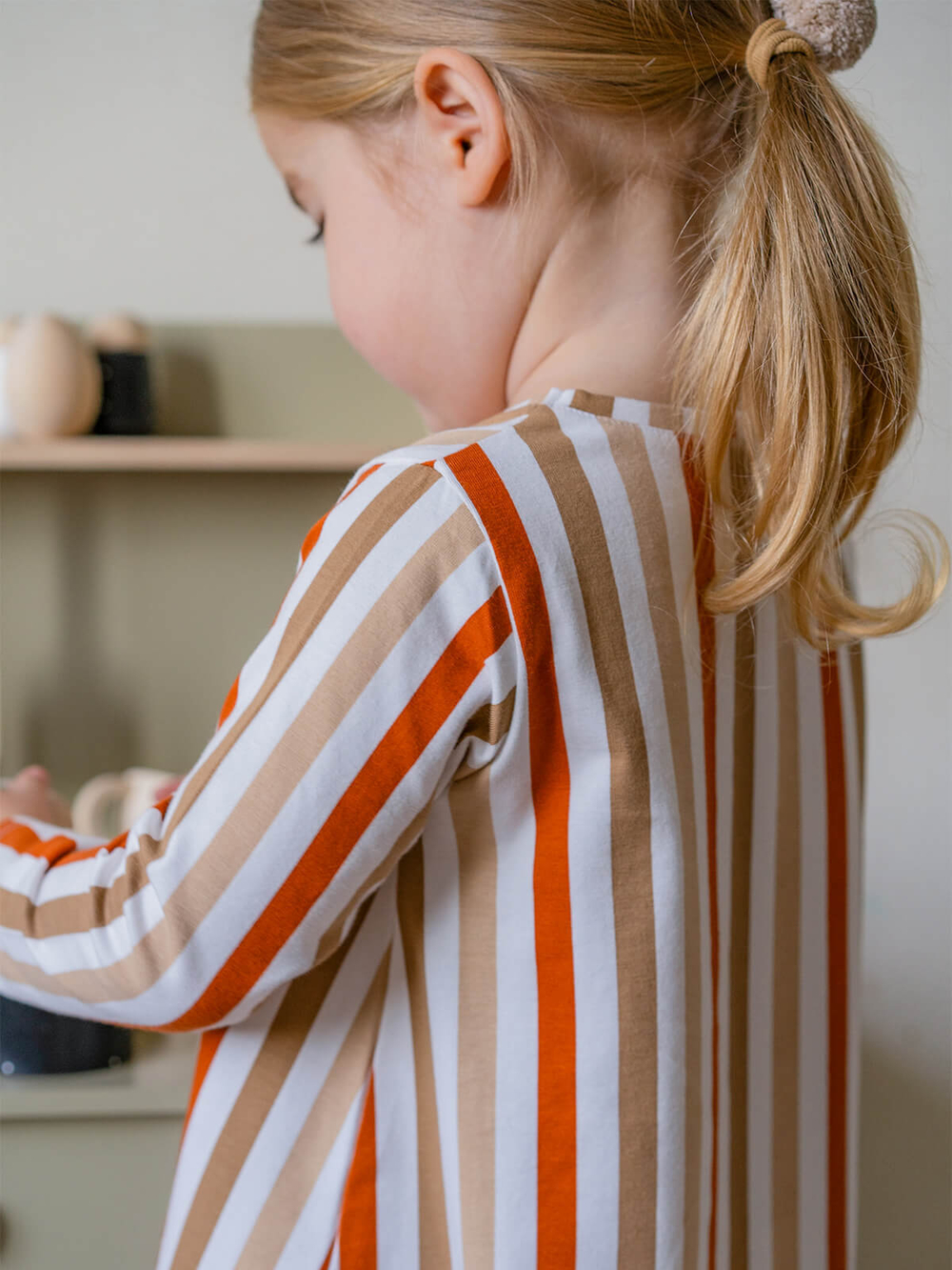 Платье трапеция Mjölk Полоска, с длинным рукавом, уценка