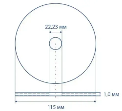 Круг отрезной по металлу 115*1.0 Metabo, 10 шт