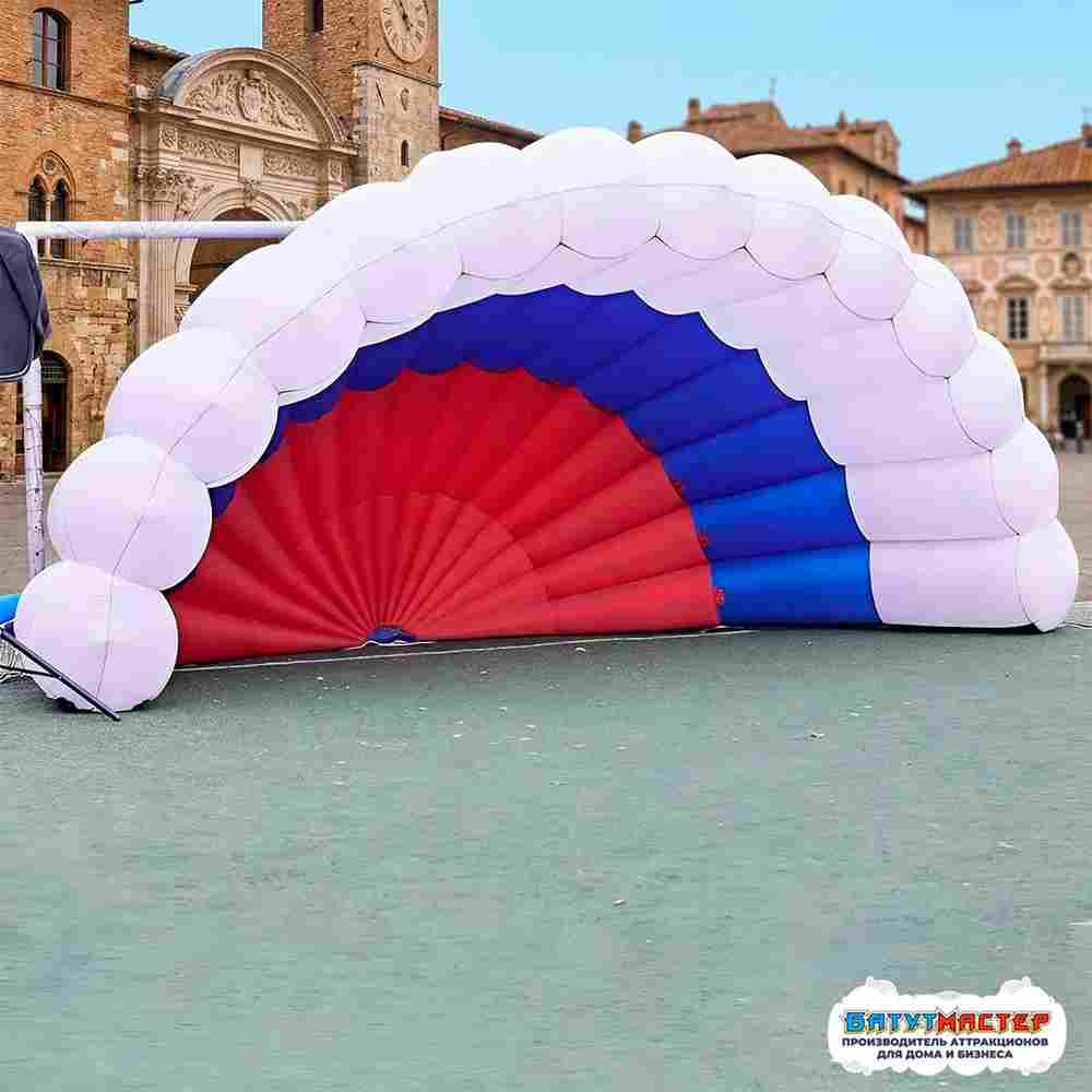 Надувная сцена для корпоратива «Русский праздник», 6×3×3 м