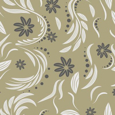 Folk floral pattern. Abstract flowers surface design. Seamless pattern