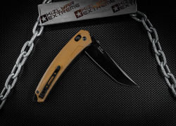 Складной нож SRM 9211-GW BlackWash сталь 8Cr13MOV рукоять Tan G10