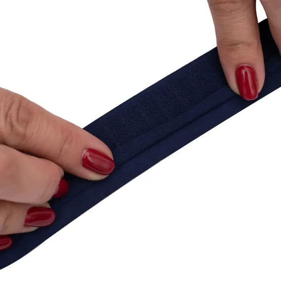 Резинка широкая, темно-синяя (полубейка) 30 мм, Германия