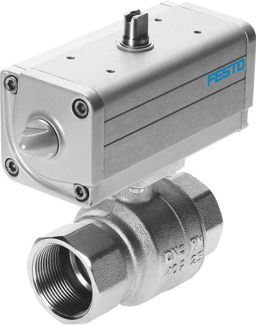 Шаровой кран с приводом Festo VZPR-BPD-22-R112 Ру25 Ду40 (PN25 DN40)