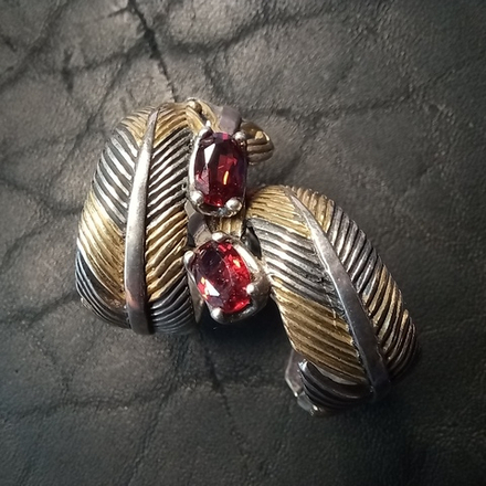 Серьги малые "Перо Жар-Птицы".