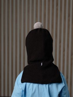 Шлем зимний вязаный (Черный) МИШ