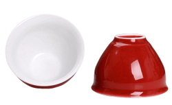 268116.2 Пиала ЯРКАЯ 75 мл, d=7 см, h=4,7 см без рисунка, красная фарфор