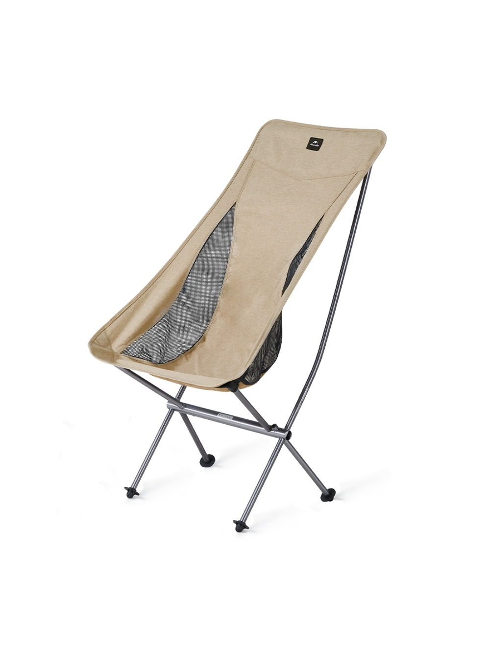 Кресло туристическое Naturehike Stellaluna L04 складное, светло-коричневое, высокая спинка,до 150 кг