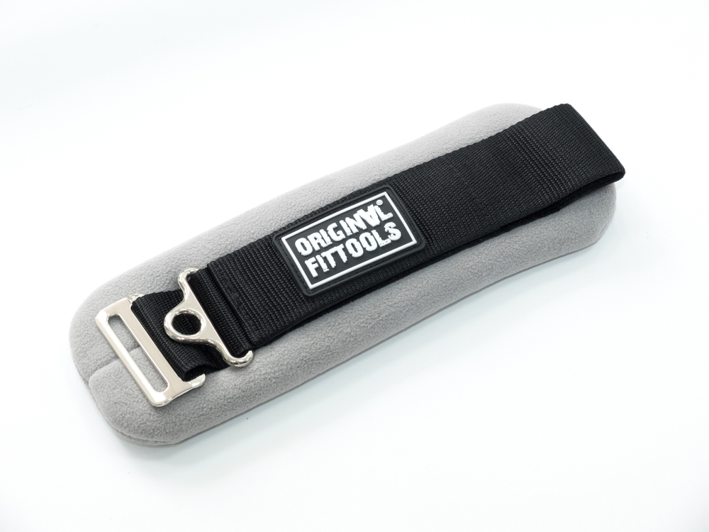 Ремень для тренировки мышц бедра и ягодиц регулируемый серый (F0-кольцо)