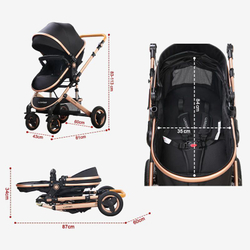 Детская коляска-трансформер 3 в 1 Luxmom 530W