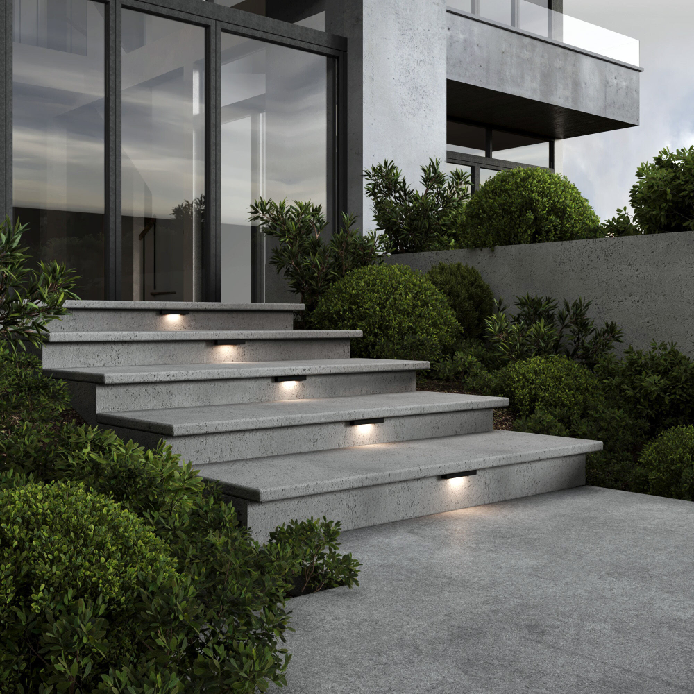 Светодиодная накладная подсветка для лестниц 40163/LED 3000К черный IP65 40163/LED