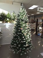 Заснеженная ель с шишками «Амелия» (Литая хвоя) от 1,2 м до 2,4 м