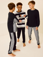 Пижама для мальчика Next K99-152, 3 шт., Черный, Серый