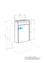 Тумба Тори 40 капучино, Раковина Миранда 40