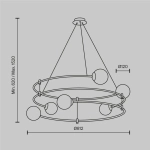 Подвесная люстра Maytoni BALANCE MOD317PL-06B