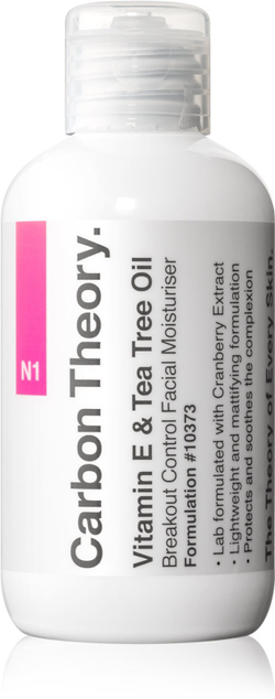 Carbon Theory Vitamin E & Tea Tree Oil - легкий увлажняющий крем для проблемной кожи /   100  ml  / GTIN 634114014075