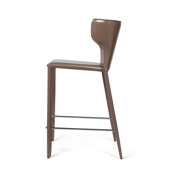 Стул полубарный Austin, кожа капучино