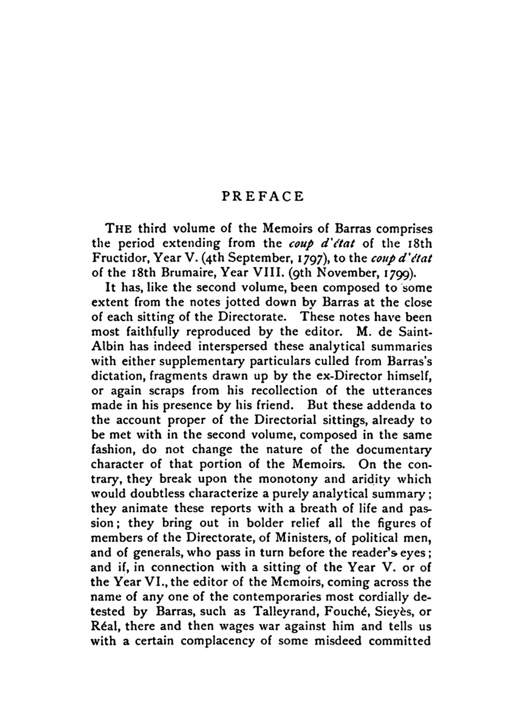 Memoirs of Barras Member of the Directorate. Volume 3 | Duruy George