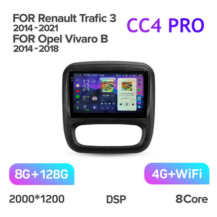 Teyes CC4 Pro 9" для Renault Trafic 3 2014-2021