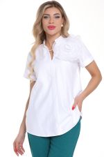 Блуза Нежность (коттон,вайт) Diolche (Акция)