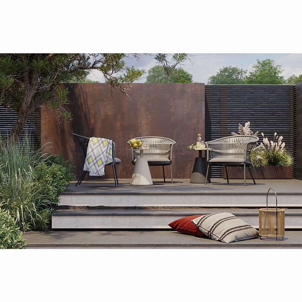 Столик кофейный Marius, Ø50 см, бежевый