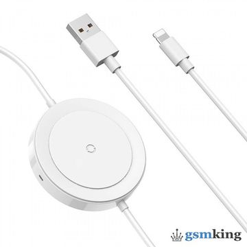Baseus iP Cable Wireless Charger White WXCA-02