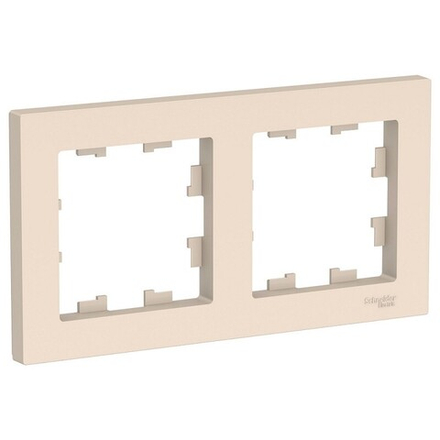 Рамка двухпостовая бежевая ATLAS DESIGN ATN000202