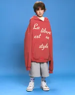 Худи Bruler d'Amour Temps de Liberté красное