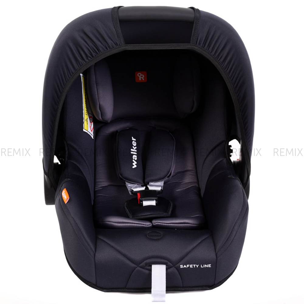 Автокресло LB-327 "Walker" Safety Line (Lunar Black) группа 0+ (0-13 кг)