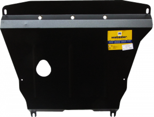 Защита картера Двигателя, КПП. 2 мм, Сталь. для FIAT Panda 2003-2012 MOTODOR.00612