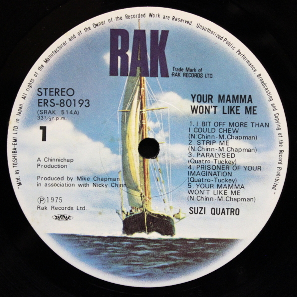 Suzi Quatro / Your Mamma Won't Like Me (LP)