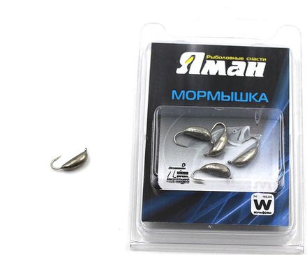 Мормышка вольф"ЯМАН"Банан с ушк, р.4,вес 1,50,цв.никель