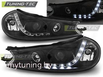 Передние фары Ford Mondeo 2 daylight black