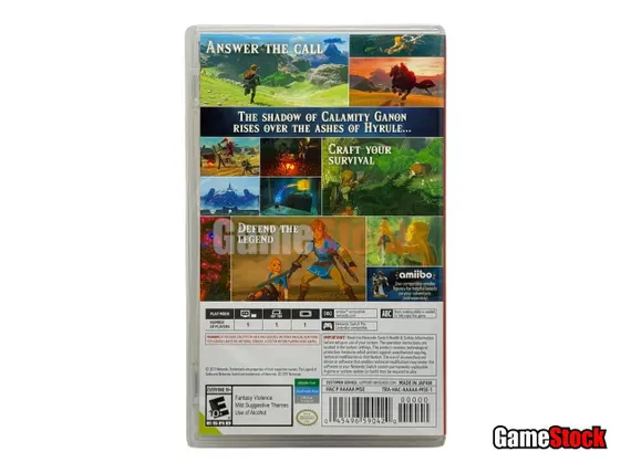 The Legend of Zelda: Breath of the Wild (Nintendo Switch, Полностью на русском языке, Б/У)