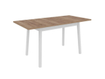 Стол кухонный обеденный раздвижной Белый/Цемент Светлый, Венеция, 110х70х75 см
