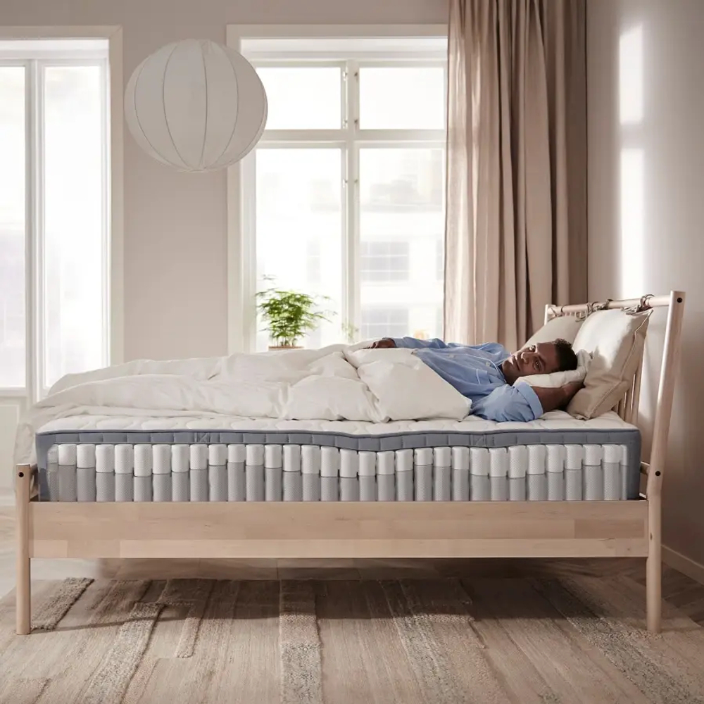 Матрас - VÅGSTRANDA /VАGSTRANDA IKEA/ ВОГСТРАНДА  ИКЕА,  200х160 см, белый/серый