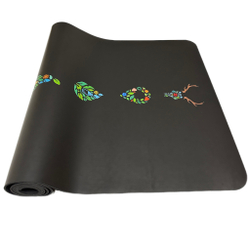 Каучуковый коврик для йоги Forest Deer Black 185*68*0,5 см нескользящий