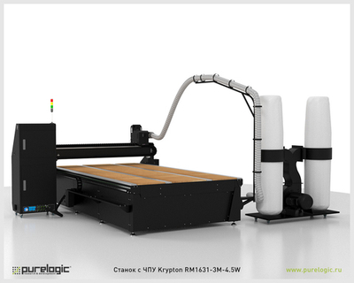 Фрезерно-гравировальный станок с ЧПУ Krypton RM1631-2M-2.2A