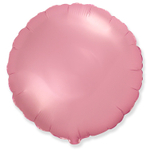 Шар фольгированный Круг 45 см (Розовый)