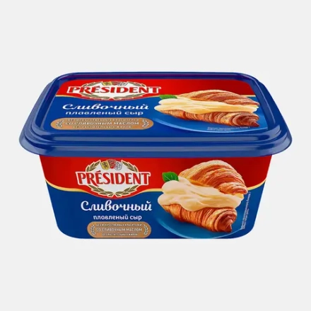 Сыр плавленый President Сливочный 45% 400г