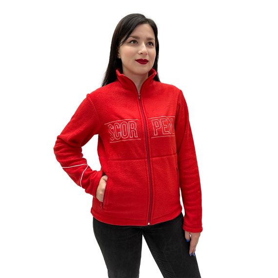 Кофта флисовая на молнии Scorpena Collection красная