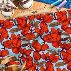 Ткань премиум бифлекс цветочная элегия