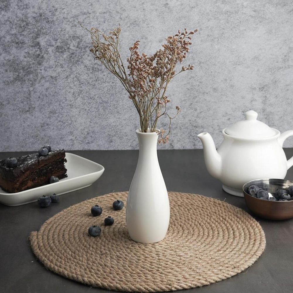 Ваза для цветов h14,3 см d 5,8 см белая фарфор   Noble [1]