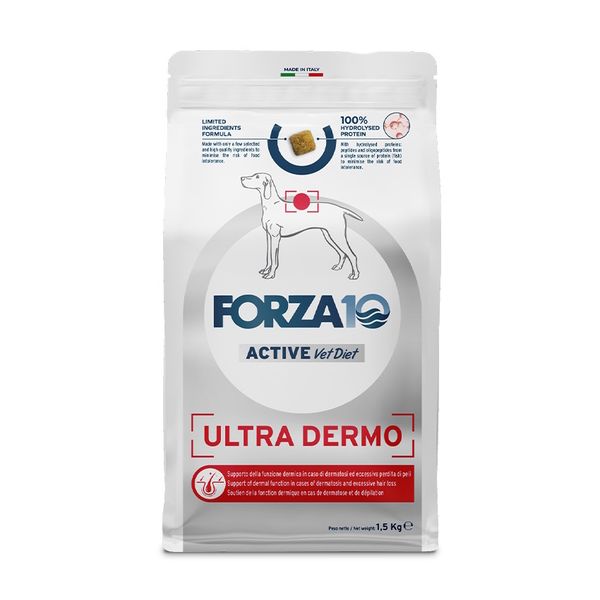 Сухой корм Forza 10 Active VetDiet ULTRA DERMO для взрослых собак всех пород с патологиями кожного покрова