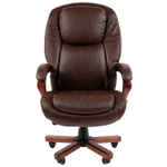 Офисное кресло CHAIRMAN 408, натуральная кожа/экокожа