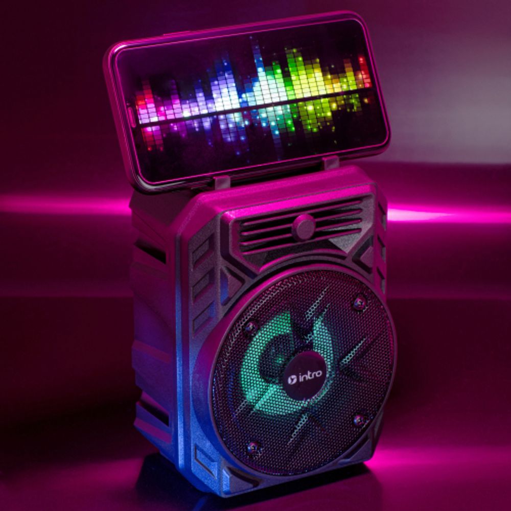 Портативная колонка Intro BRW290 bluetooth беспроводная акустическая черная | Intro