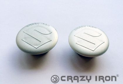 Заглушки (пыльники) для слайдеров Suzuki Crazy Iron, серебристая, 5146