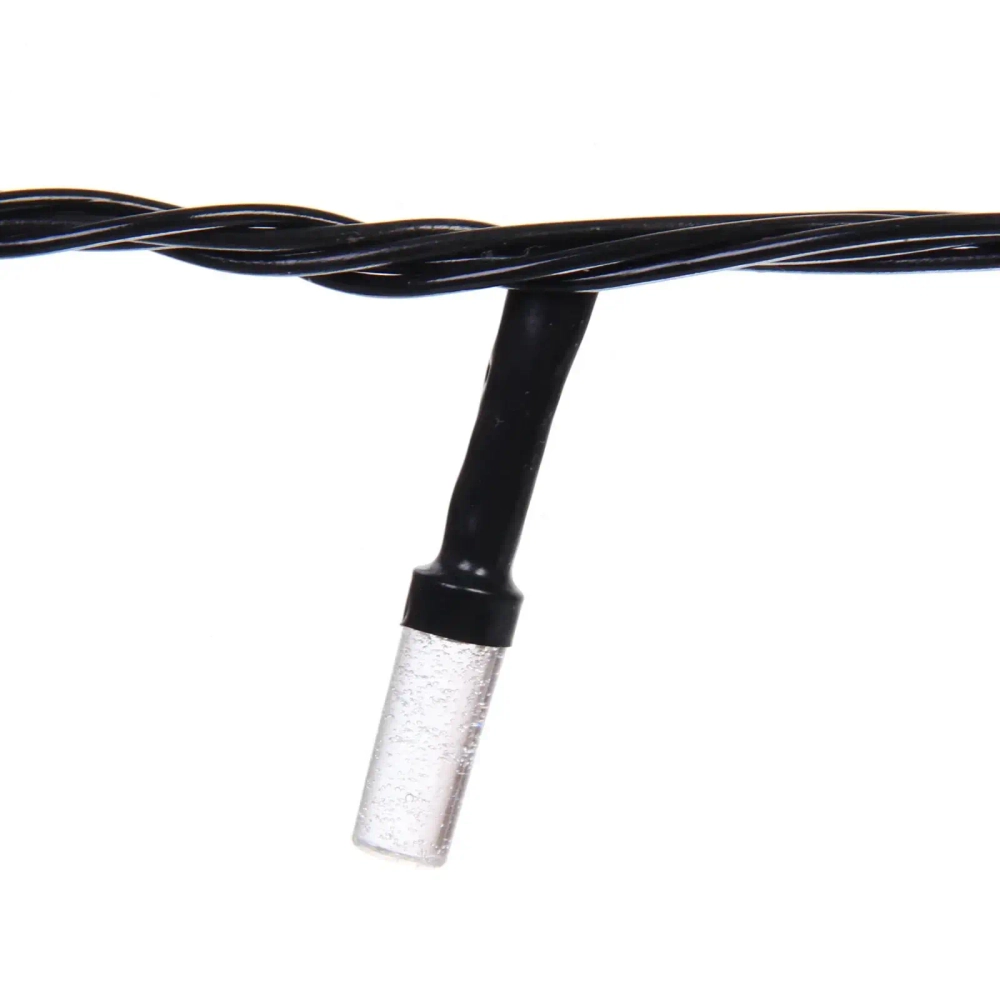 Гирлянда для дома НИТЬ «Хрусталь» 8 м 50 ламп LED, черный пров,IP-40. 8 режимов, Мультицвет (возможность соединения)