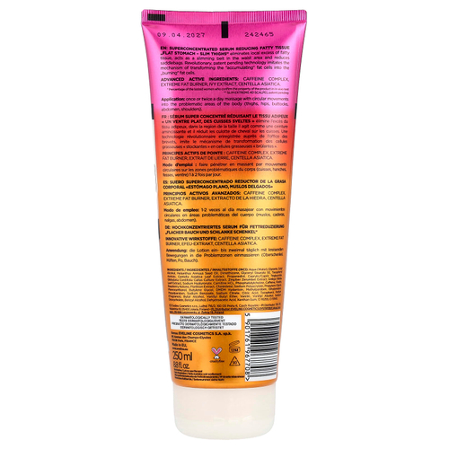 Eveline Cosmetics, Slim Extreme 4D Scalpel, суперконцентрированная сыворотка, уменьшающая жирность тканей, 250 мл (8,8 жидк. унц.)